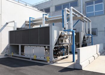 huge air conditioning unit, central heating and cooling system contro